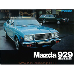 Mazda 929 Booklet 1977 France