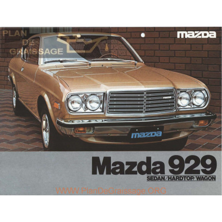 Mazda 929 Booklet 1977 Germany