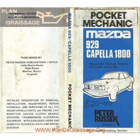 Mazda 929 Capella 1800 Pocket Mechanic