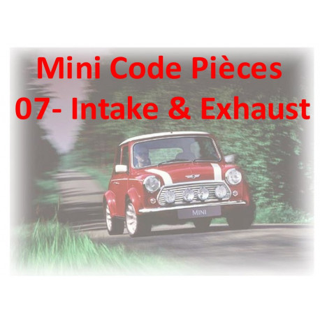 Mini Code Pieces 07 Intake Exhaust