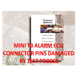 Mini Tb Alarm Ecu Connector Pins Damaged By Test Probes