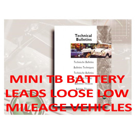 Mini Tb Battery Leads Loose Low Mileage Vehicles