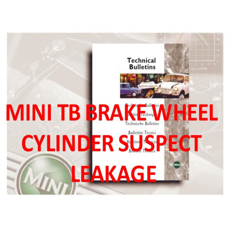 Mini Tb Brake Wheel Cylinder Suspect Leakage