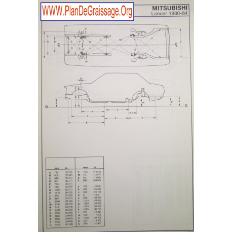 Mitsubishi Lancer 1980 84