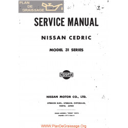 Nissan Cedric 31 Series Service Manual
