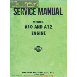 Nissan Datsun A10 A12 1000 1200 Engine Service Manual