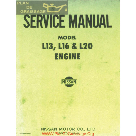 Nissan L13 L16 L20 Engines Service Manual