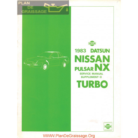 Nissan Pulsar Nx Turbo 1983 Suppliment Ii