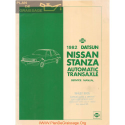 Nissan Stanza 1982 Automatic Transaxle Service Manual