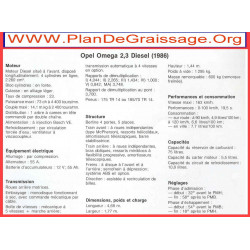 Opel Omega 2300 Diesel 1986