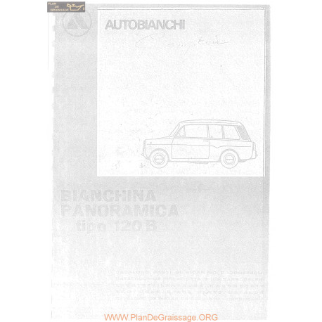 Autobianchi Tipe 120 B Panoramica Carrosserie