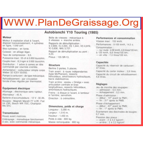 Autobianchi Y10 Touring 1985