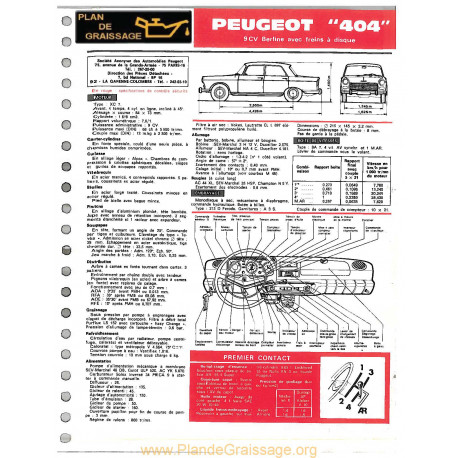 Peugeot 404 Berline Ft