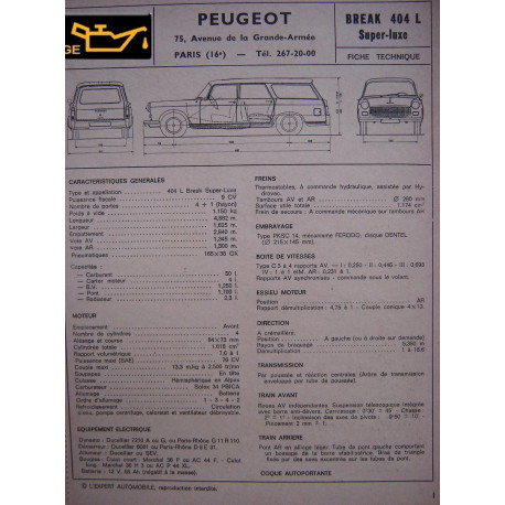 Peugeot 404 L Break Super Luxe Ver2