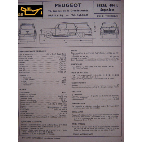 Peugeot 404 L Break Super Luxe