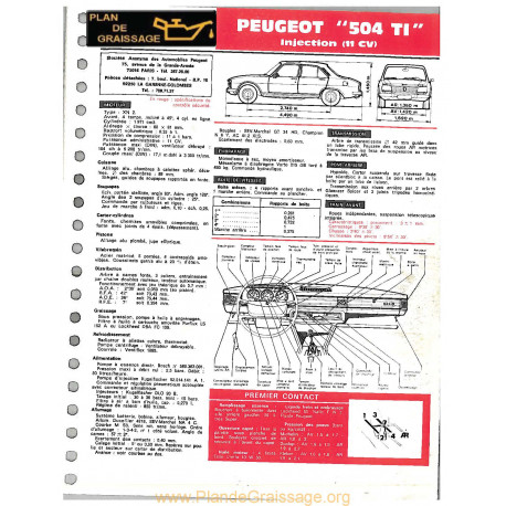 Peugeot 504 Ti Injection 11cv Ft