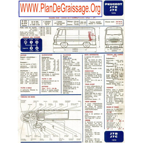 Peugeot J7 B C 1970 Fd