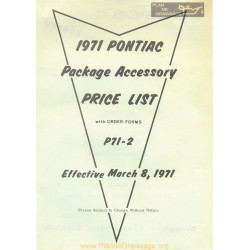 Pontiac P71 2 Package Accessory 1971