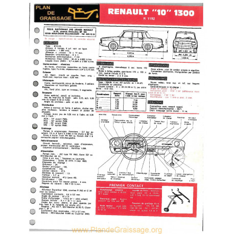 Renault 10 1300 R1192 Ft