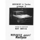 Renault 11 Turbo 180ch Catalogue De Pieces Competition
