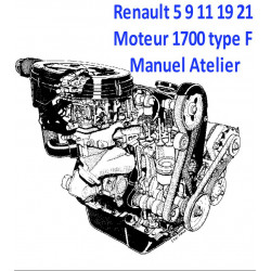 Renault 5 9 11 19 21 Moteur 1700 Type F Manuel Atelier