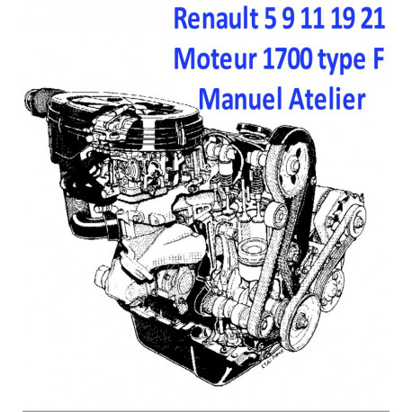 Renault 5 9 11 19 21 Moteur 1700 Type F Manuel Atelier
