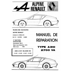 Renault Alpine A310 Manuel Reparation