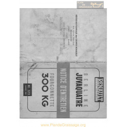 Renault Berline Juvaquatre Notice Entretien1947