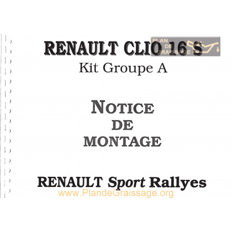 Renault Clio 16 S Kit Groupe A