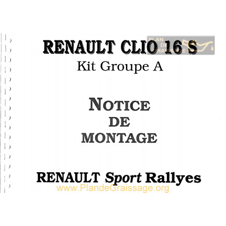 Renault Clio 16s Groupe A Montage