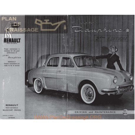 Renault Dauphine 2D Manual Usuario En