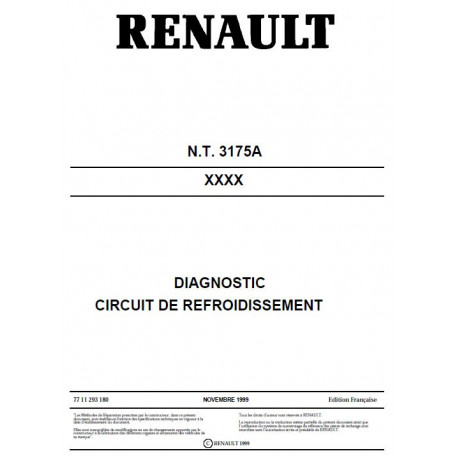 Renault Diagnostic Circuit De Refroidissement Nt3175a