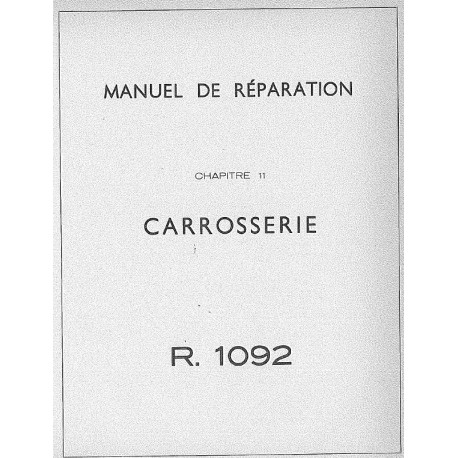 Renault Floride Mr R1092 G11 Carrosserie