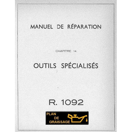 Renault Floride Mr R1092 G14 Outils Specialises