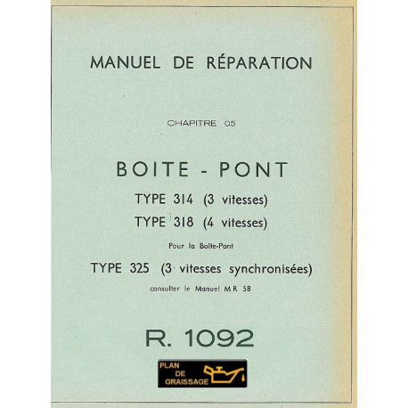 Renault Floride Mr R1092 G5 Boite Pont