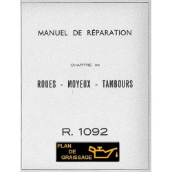 Renault Floride Mr R1092 G9 G10 Roues Moyeux Tambours