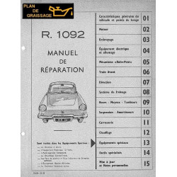 Renault Floride R1092 Mr56 Manuel Reparation