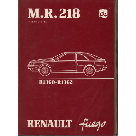 Renault Fuego Mr 218 R1360 R1362