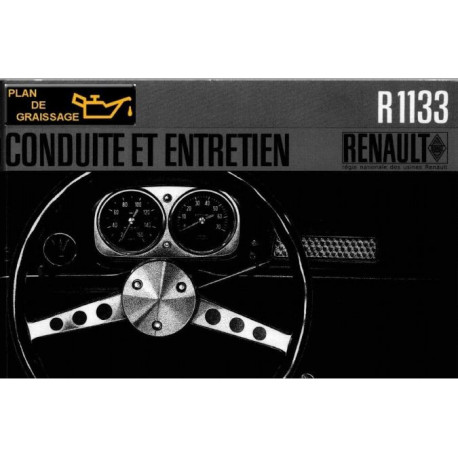 Renault Caravelle 1100 S R1133 Notice De L utilisateur