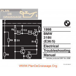 Bmw 1998 318ti E36 5 1998 Electrical Troubleshooting Manual