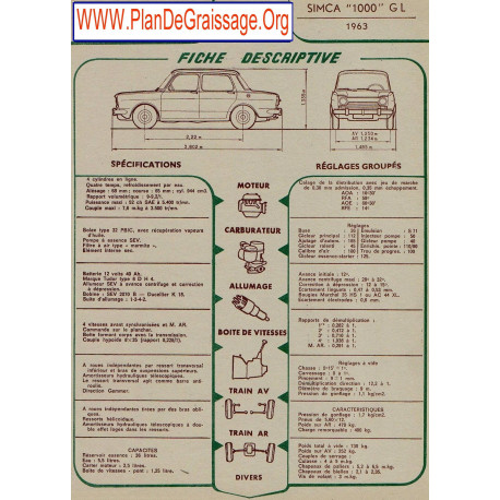 Simca 1000 Gl 1963 Fd