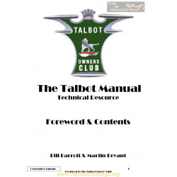 Talbot G1 Forward Contents