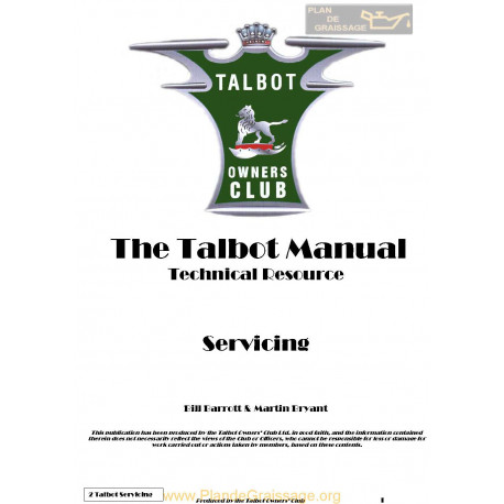 Talbot G2 Servicing