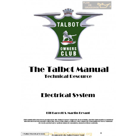 Talbot G3 Electrical System