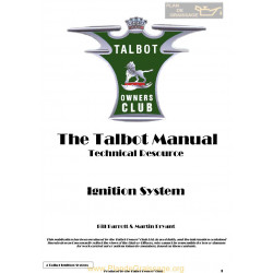 Talbot G4 Ignition System