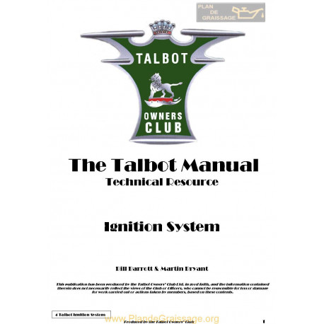 Talbot G4 Ignition System