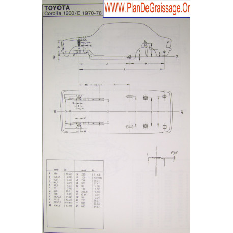 Toyota Corolla 1200 E 1970 78