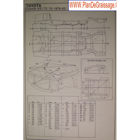 Toyota Corolla Ke Te 70 1979 83