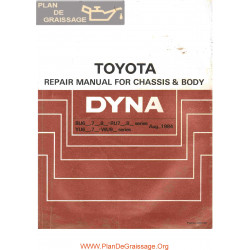 Toyota Dyna C 1984 Repair Manual