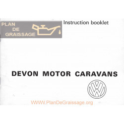 Volkswagen 1970 Devon Caravane Manual